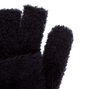 Fingerless Gloves With Mitten Flap - Black,