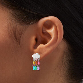 Rainbow Cloud 0.5&quot; Drop Earrings ,