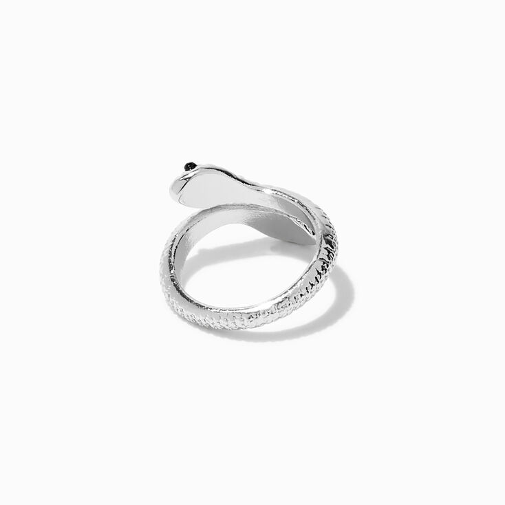 Silver-tone Snake Wrap Midi Ring,
