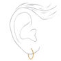 18kt Gold Plated Graduated Hoop Earrings - 3 Pack,