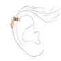 Gold Angel Wing Charm Ear Cuff,