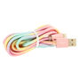 Pastel Glitter USB Cord,