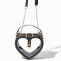 Black Trim See Through Crossbody Bag,