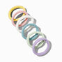 Pastel Full Hair XL Rolled Hair Ties - 6 Pack,