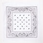 Bandeau bandana motif cachemire - Blanc,