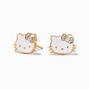 Hello Kitty&reg; 50th Anniversary Claire&#39;s Exclusive Sterling Silver 1/20 ct. tw. Lab Grown Diamond &amp; Enamel Stud Earrings,