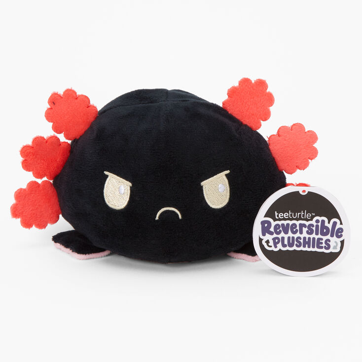 TeeTurtle&trade; Reversible Plushies Black &amp; Pink Axolotl,