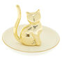 Ceramic Cat Jewelry Holder Tray - White,