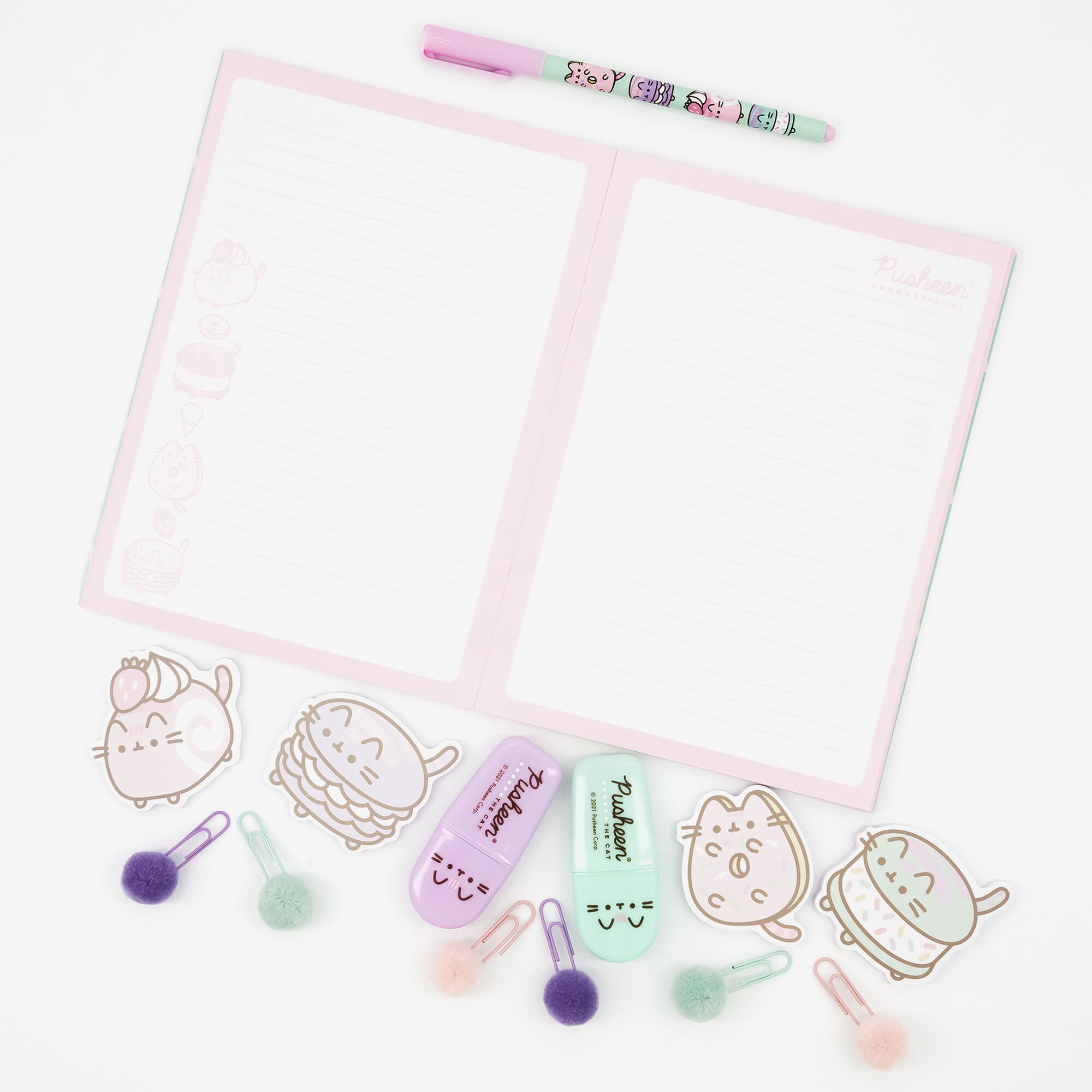 Ensemble de papeterie desserts et sucreries Pusheen®,