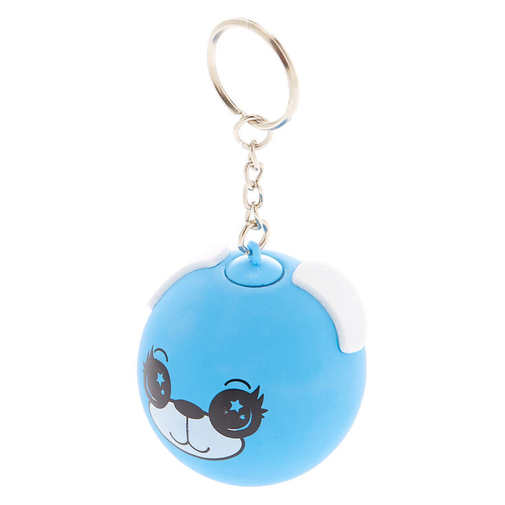 Bear Stress Ball Keychain - Blue,