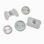 Gamer Round Button &amp; Pin Set - 5 Pack,