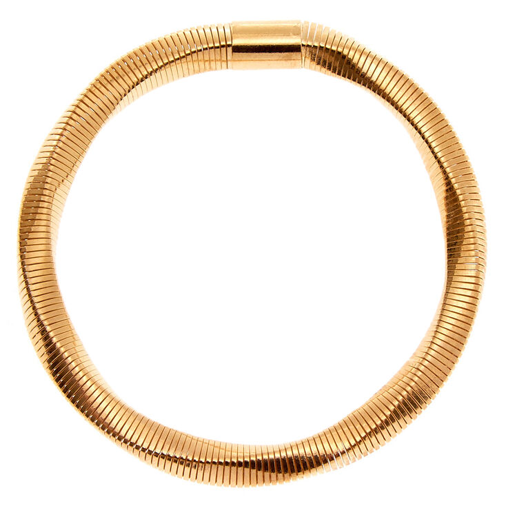 Gold Coil Stretch Bracelet,