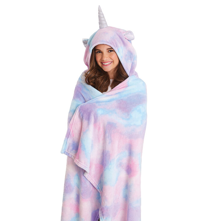 Unicorn Hooded Blanket - Pink,
