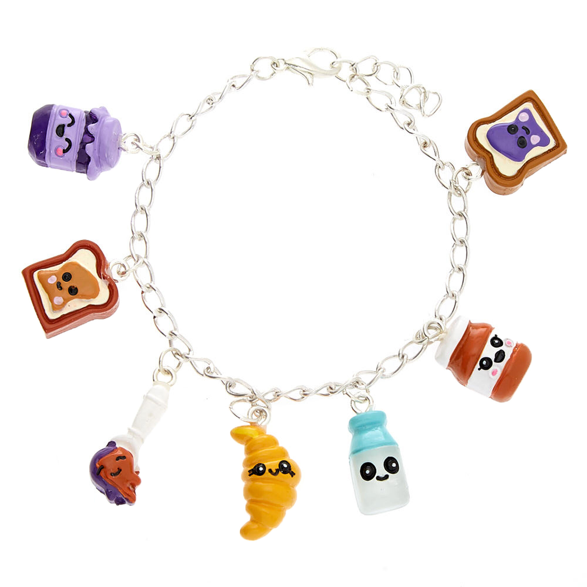 Peanut Butter Jelly Charm Bracelet Claire S Us