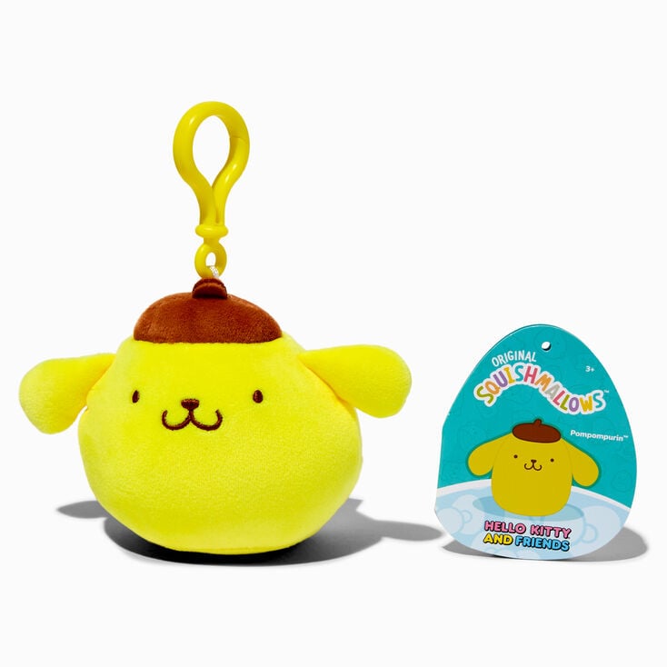 Squishmallows&trade; x Hello Kitty&reg; And Friends 3.5&#39;&#39; Pompompurin&trade; Plush Bag Clip,