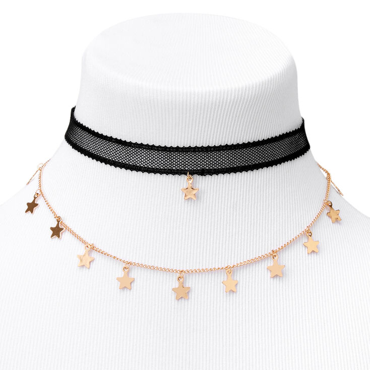 Forfatter snigmord slids Lace Star Choker Necklaces - 2 Pack, Gold | Claire's US