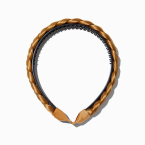 Caramel Blonde Faux Hair Braided Headband,