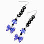 Purple &#39;&#39;XOXO&#39;&#39; 3&quot; Drop Earrings,