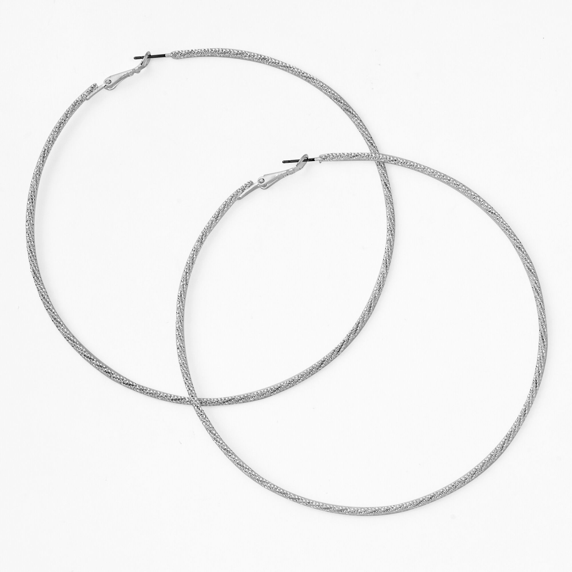 100mm sterling silver hoop earrings top