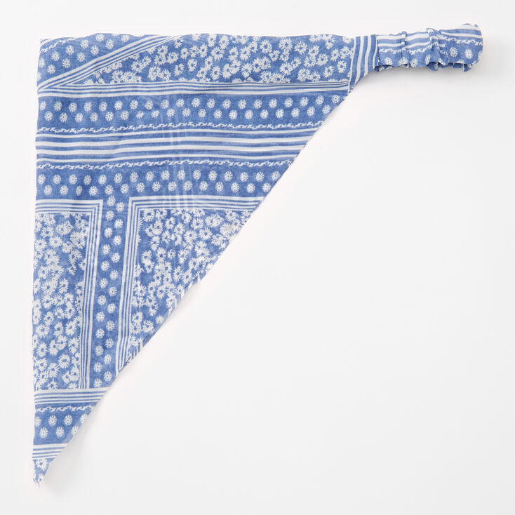 Claire's Bandeau foulard imprimé bleu