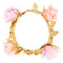 Gold Enchanted Flower Vine Hair Bobble - Pink,