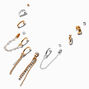 Mixed Metal Glitzy Earring Stackables Set - 12 Pack,