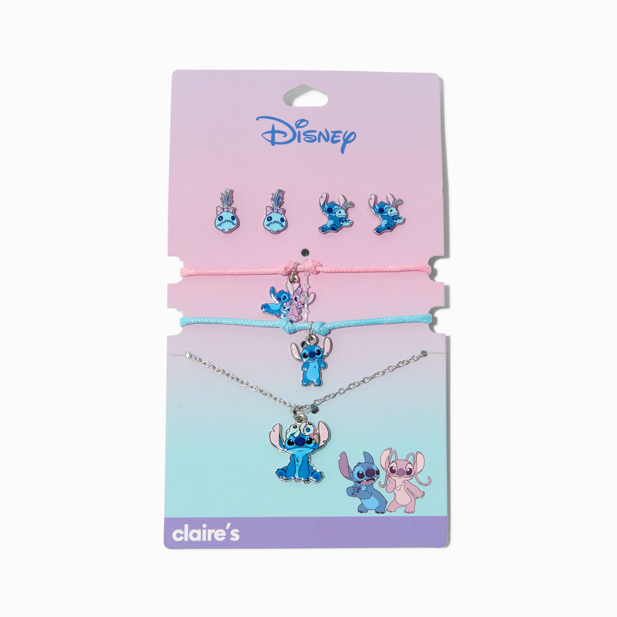 Parure de bijoux BFF en exclusivité chez Claire's Disney Stitch - Lot de 5,