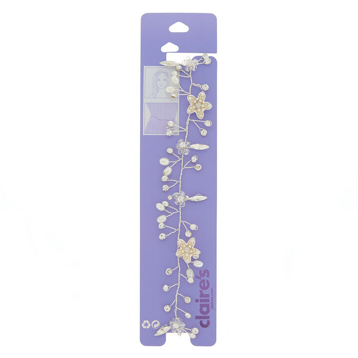 Claire's Ceinture et bandeau 2 en 1 couleur doré à motif floral