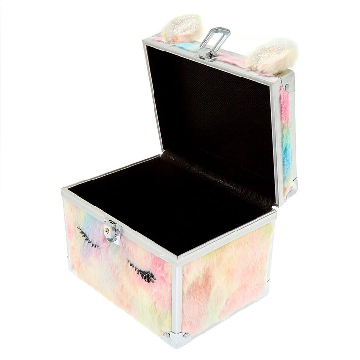 Fuzzy Rainbow Unicorn Lock Box,