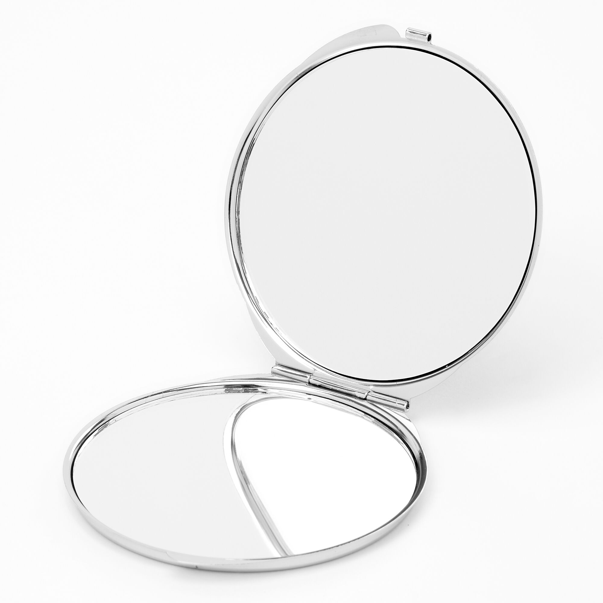 Heart Compact Mirror - Black & White,