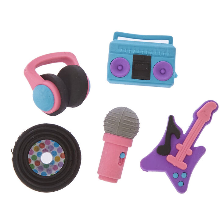 Retro Music Erasers 5 Pack Claire S Us