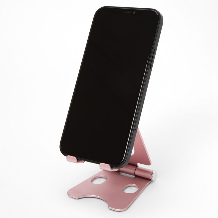 Support pour portable - Couleur dor&eacute; rose,