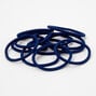 Luxe Elastic Hair Ties - Navy, 12 Pack,