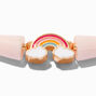 Pastel Pink Rainbow Silicone Bracelet,