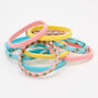 Pastel Avocado Rolled Hair Ties - 10 Pack,