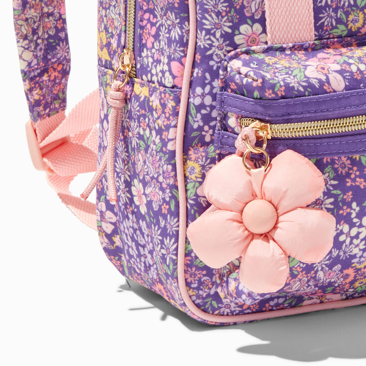 Sac &agrave; dos floral violet Claire&#39;s&nbsp;Club,