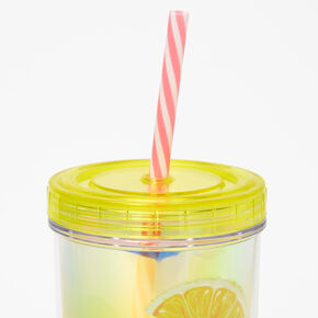 Sweet Cherry Lemonade Lidded Tumbler,