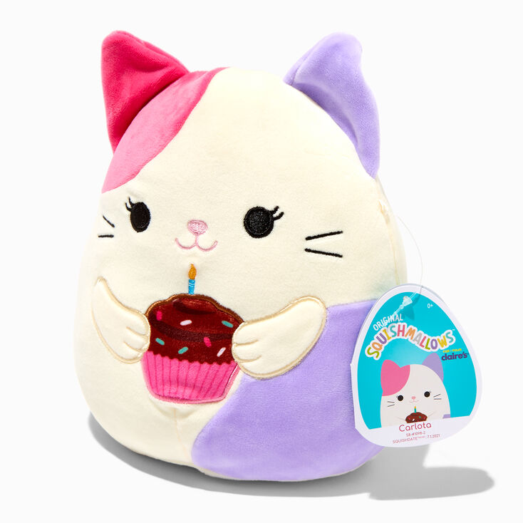 Squishmallows&trade; Claire&#39;s Exclusive 8&quot; Birthday Cat Plush Toy,