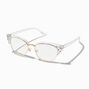 Gemstone Cat Eye Clear Lens Frames,