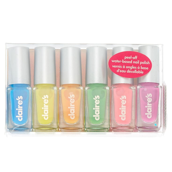 Rainbow Nail Polish Set - 6 Pack | Claire's US