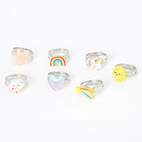 Claire&#39;s Club Unicorn Ring Set - 7 Pack,