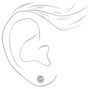Mixed Metal Round Stud Earrings - 20 Pack,