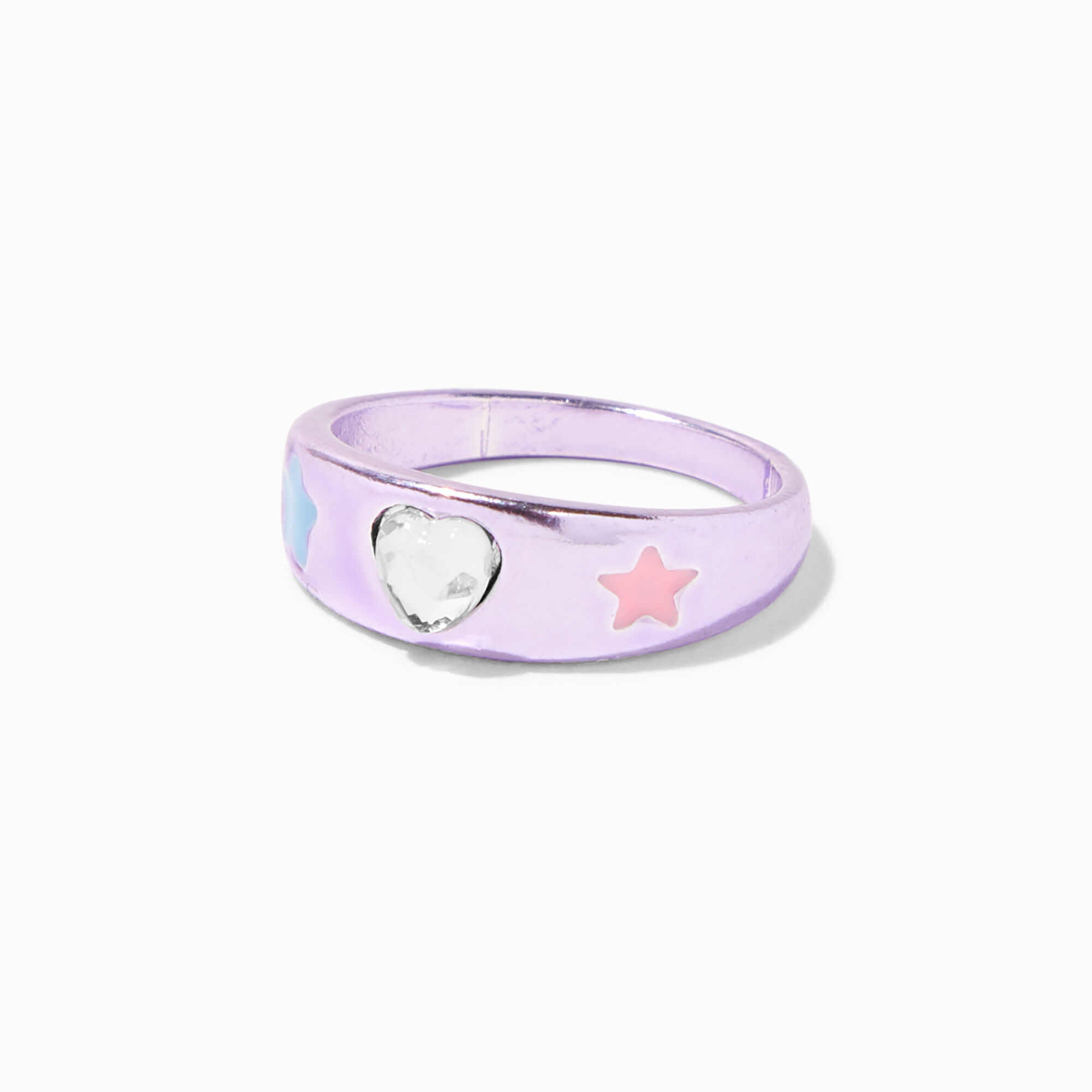 Claire's Club Mixed Metals Celestial Rings - 5 Pack,