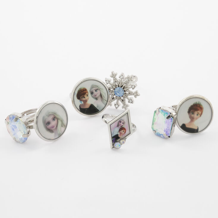 Bagues flocon de neige La Reine des Neiges &copy;Disney - Lot de 7,