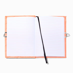 Initial Varsity Orange Lock Diary - S,