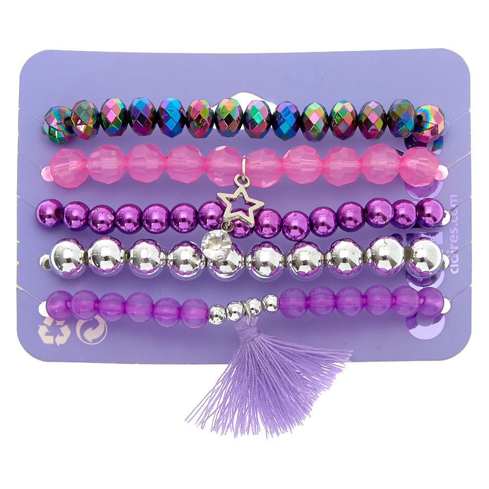 Claire's Club Sea Critter Beaded Stretch Bracelets - 3 Pack | Claire's US