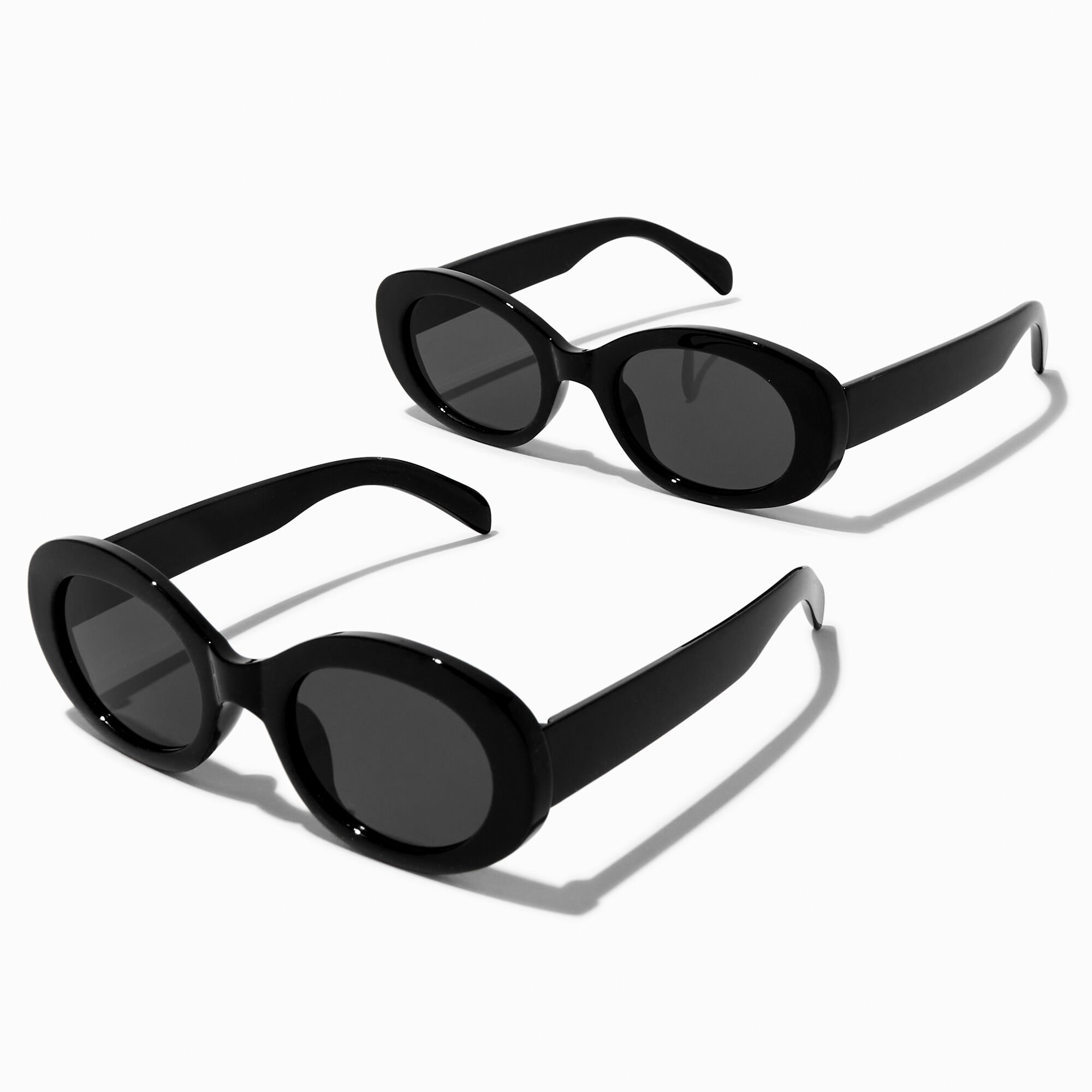 Lunettes de soleil ovales noires assorties « Mommy et Me » - Lot de 2,