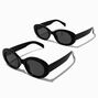 Lunettes de soleil ovales noires assorties &laquo;&nbsp;Mommy et Me&nbsp;&raquo; - Lot de 2,