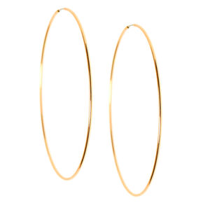 Gold 60MM Sleek Hoop Earrings,