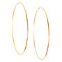 Gold 60MM Sleek Hoop Earrings,